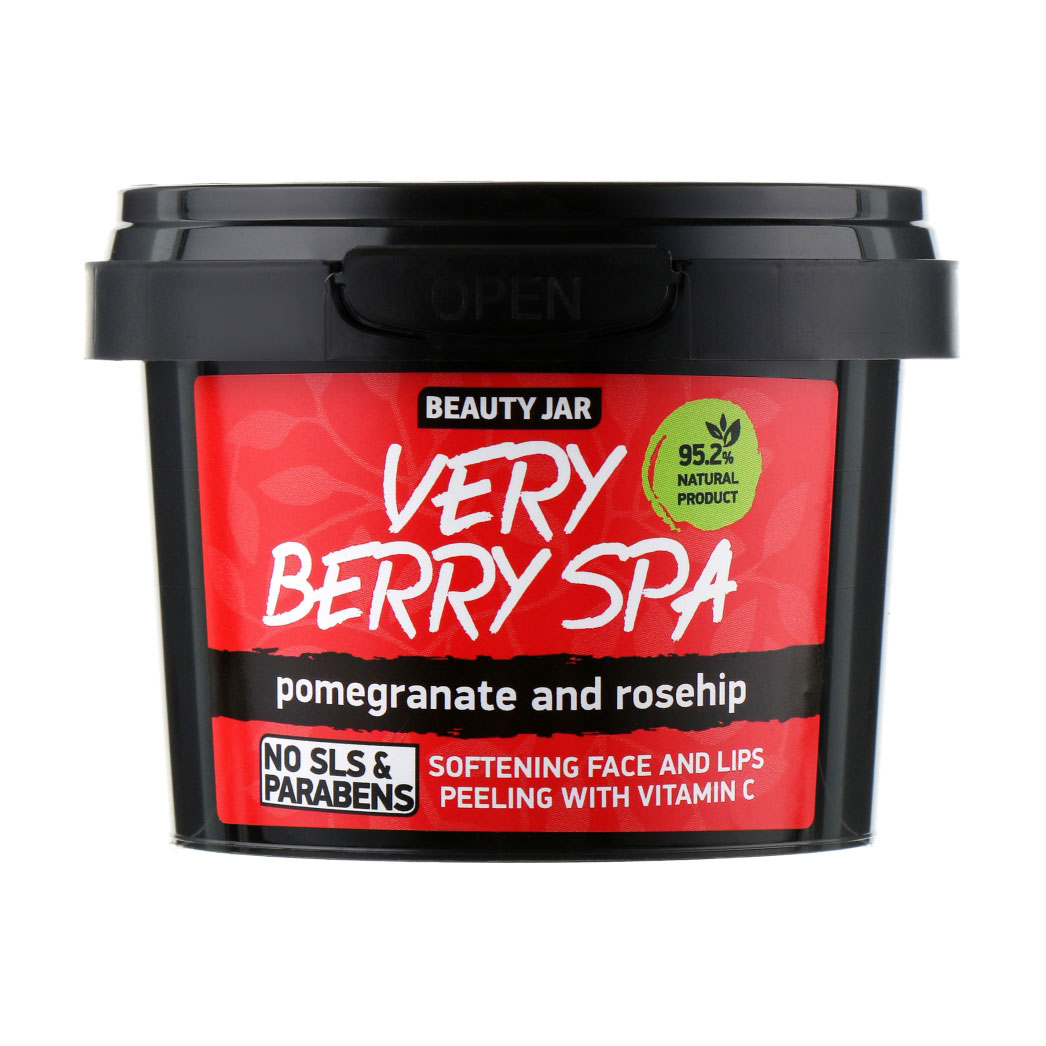 Пілінг для обличчя і губ Beauty Jar Very Berry Spa, 120 г