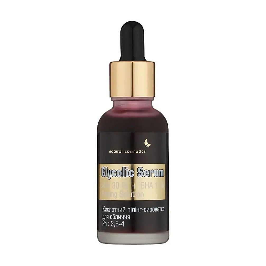 Уцінка! Кислотна пілінг-сироватка для обличчя Top Beauty Glycolic Serumз АНА 30% та ВНА 1%, 30 мл
